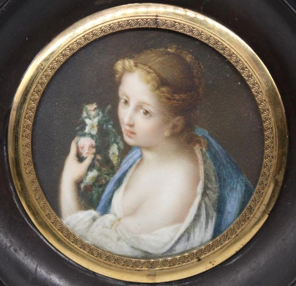 Ragazza con fiori